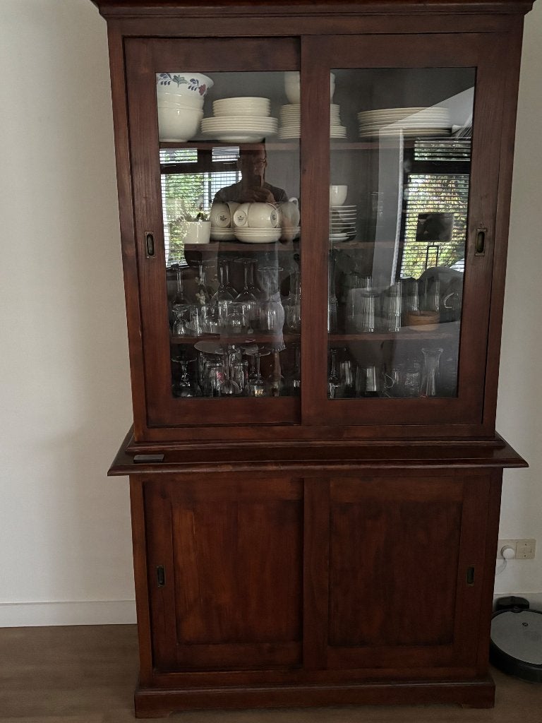 Buffetkast, Huis en Inrichting, Kasten | Buffetkasten, Ophalen, 100 tot 150 cm, 200 cm of meer, Teakhout