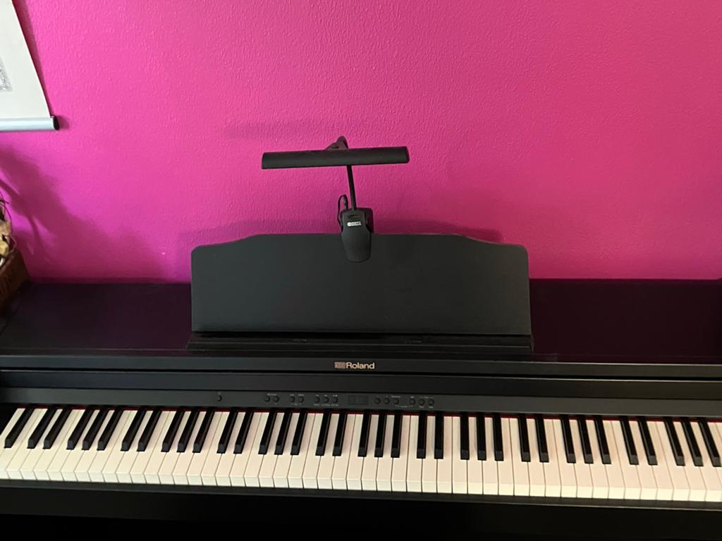 Roland RP501R digitale piano met bank, Muziek en Instrumenten, Piano's, Ophalen, Gebruikt, Zwart, Digitaal
