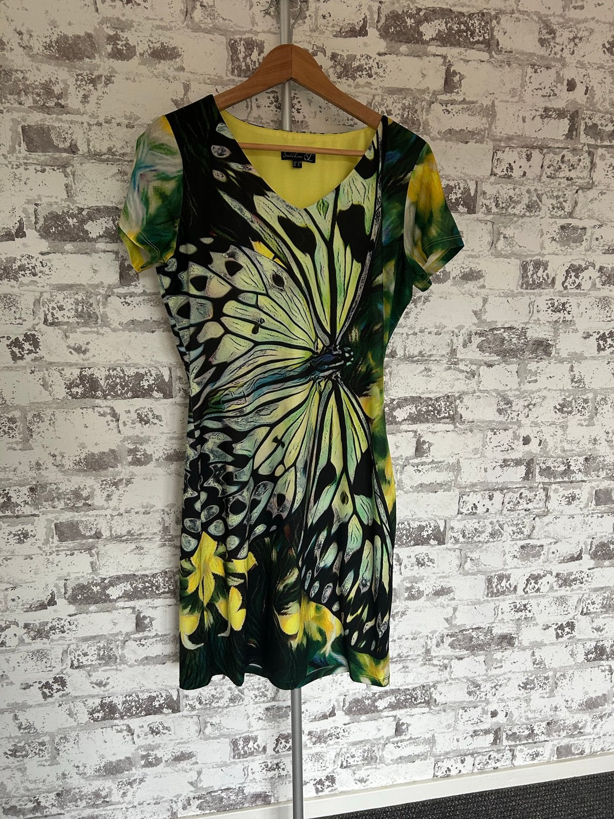 Smashed Lemon jurk met vlinderprint, maat L, Kleding | Dames, Meerkleurig, Maat 42/44 (L), Ophalen of Verzenden, Zo goed als nieuw