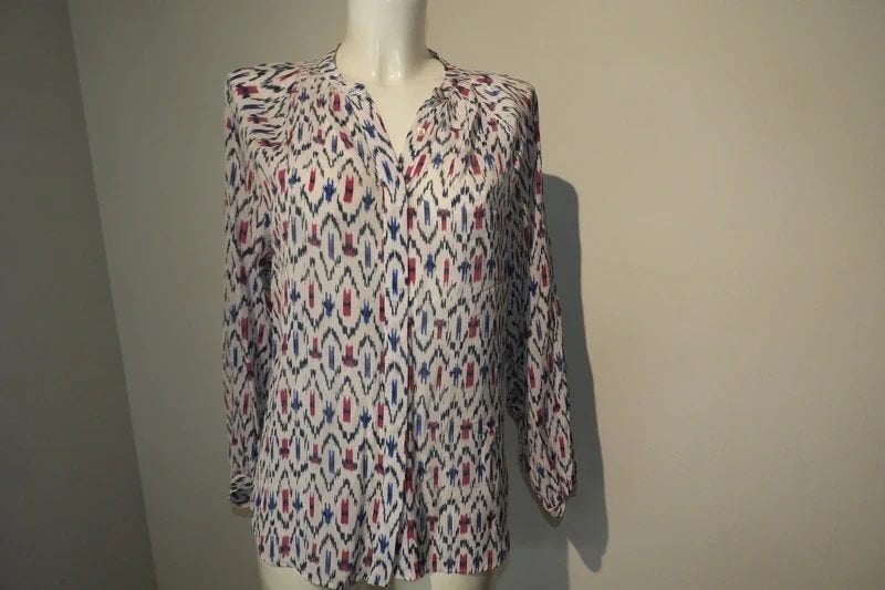 Isabel Marant Etoile mooie blouse in kleurrijk printje M, Zo goed als nieuw, Maat 38/40 (M), Isabel Marant, Meerkleurig