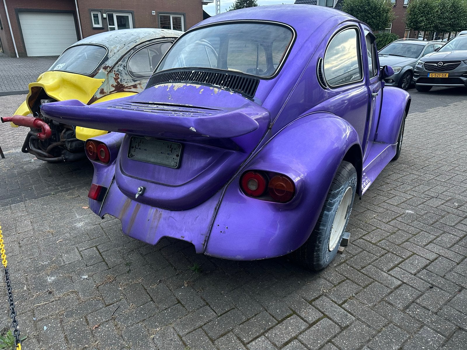 Complete dikke kever carrosserie, Ophalen, Voor, Achterklep
