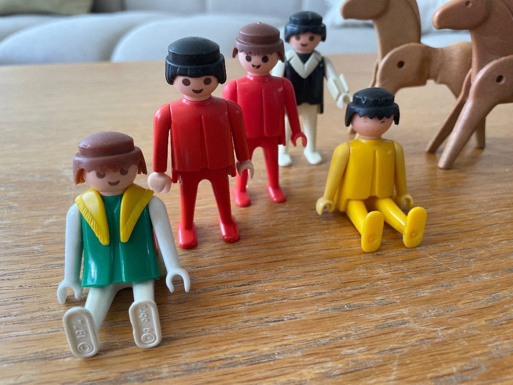 Vintage Playmobil Figuren en Paarden - Jaren '70, Kinderen en Baby's, Speelgoed | Playmobil, Gebruikt, Losse onderdelen, Figuren