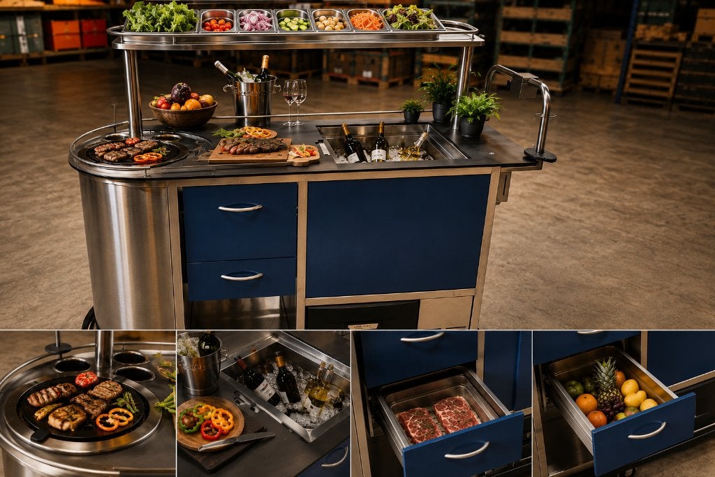 Grote RVS BBQ ?, Ophalen, Gebruikt, Onbekend, Met accessoires