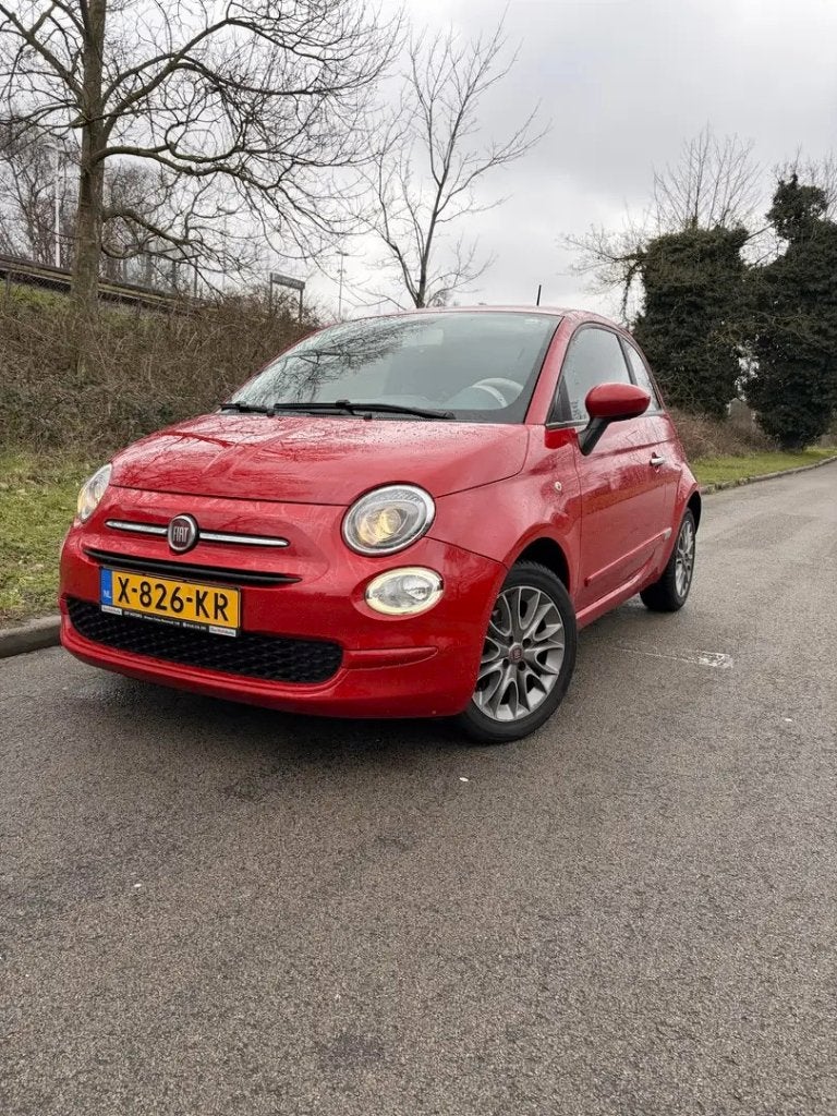 Fiat 500 1.2 AUT 2017 Rood - 2e Eigenaar - Nieuwe APK, Auto's, 4 cilinders, Parkeersensor, Overige kleuren, Particulier