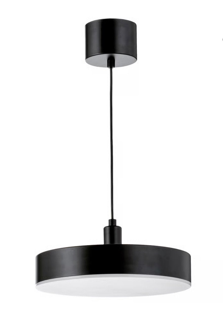IKEA Nymåne smart Plafondlamp Zwart, Ophalen, Zo goed als nieuw, Metaal