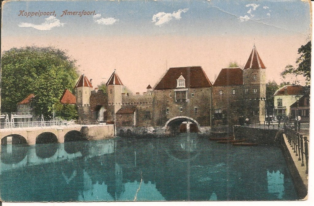 Oude ansichtkaart Koppelpoort Amersfoort, Verzamelen, Ophalen of Verzenden, Voor 1920, Ongelopen, Utrecht
