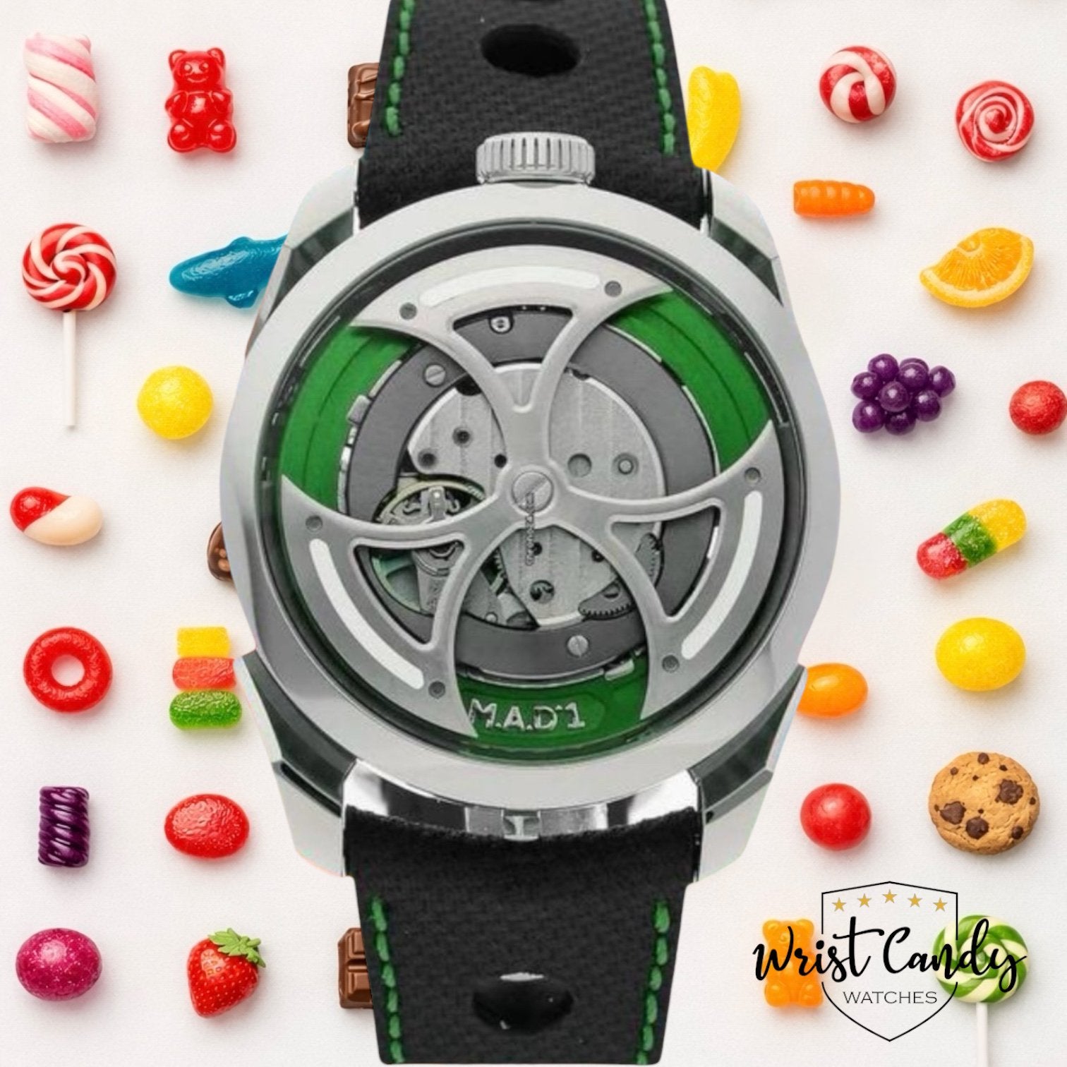 MB&F M.A.D1 Green • 2023 • nieuw, Info@wristcandy.nl, Overige materialen, Nieuw, Ophalen of Verzenden