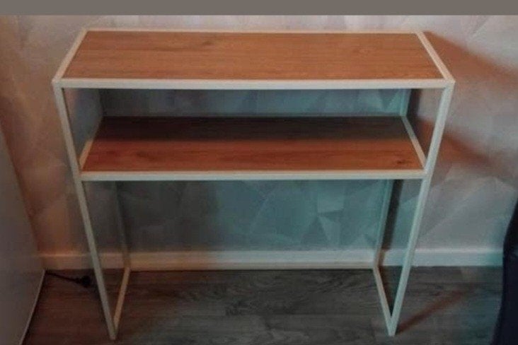 Zo goed als nieuwe sidetable - 77x27x78 cm, 50 tot 100 cm, Zo goed als nieuw, Ophalen, Overige houtsoorten