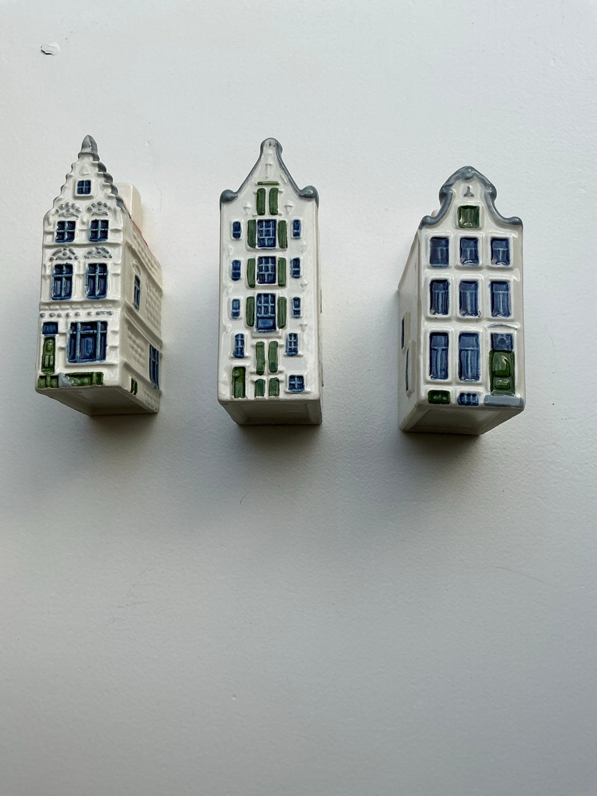 Delfts Blauw huisjes - Amsterdam grachtenpanden, Antiek en Kunst, Ophalen of Verzenden