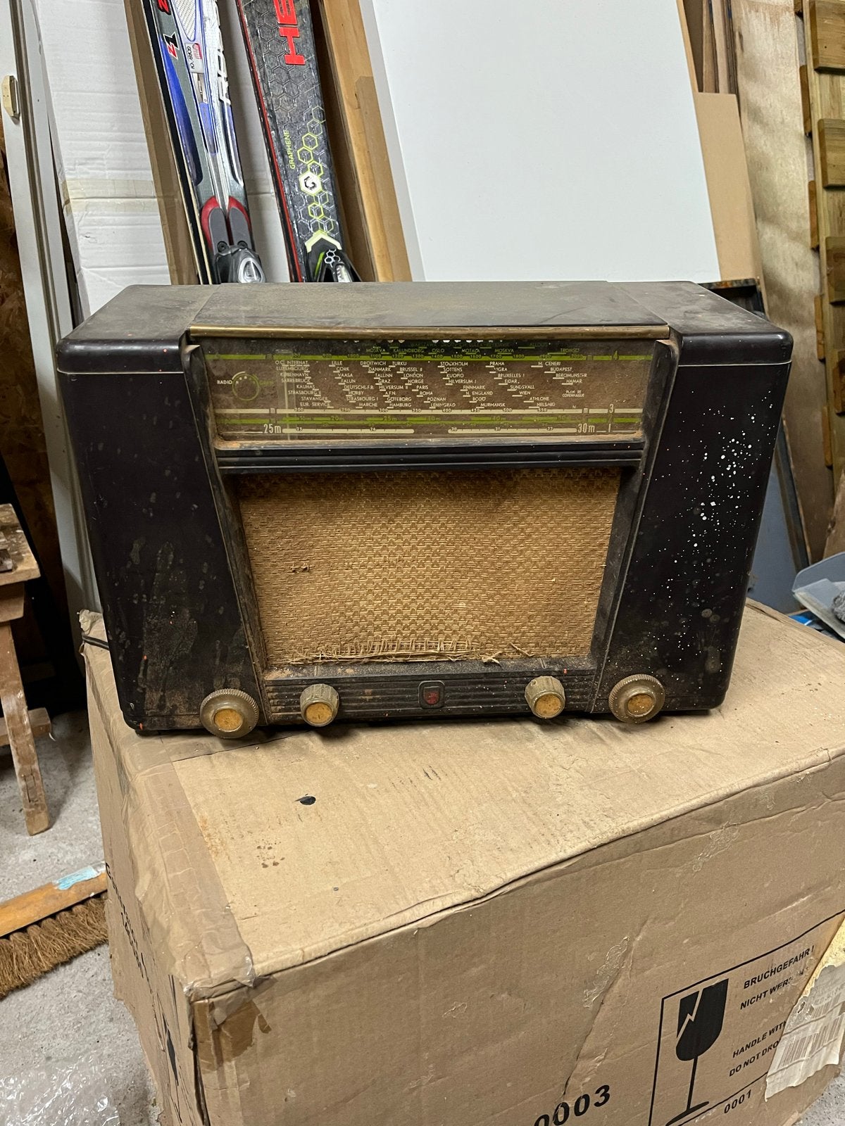 Vintage Radio - Antieke Philips Buizenradio, Ophalen, Gebruikt, Radio