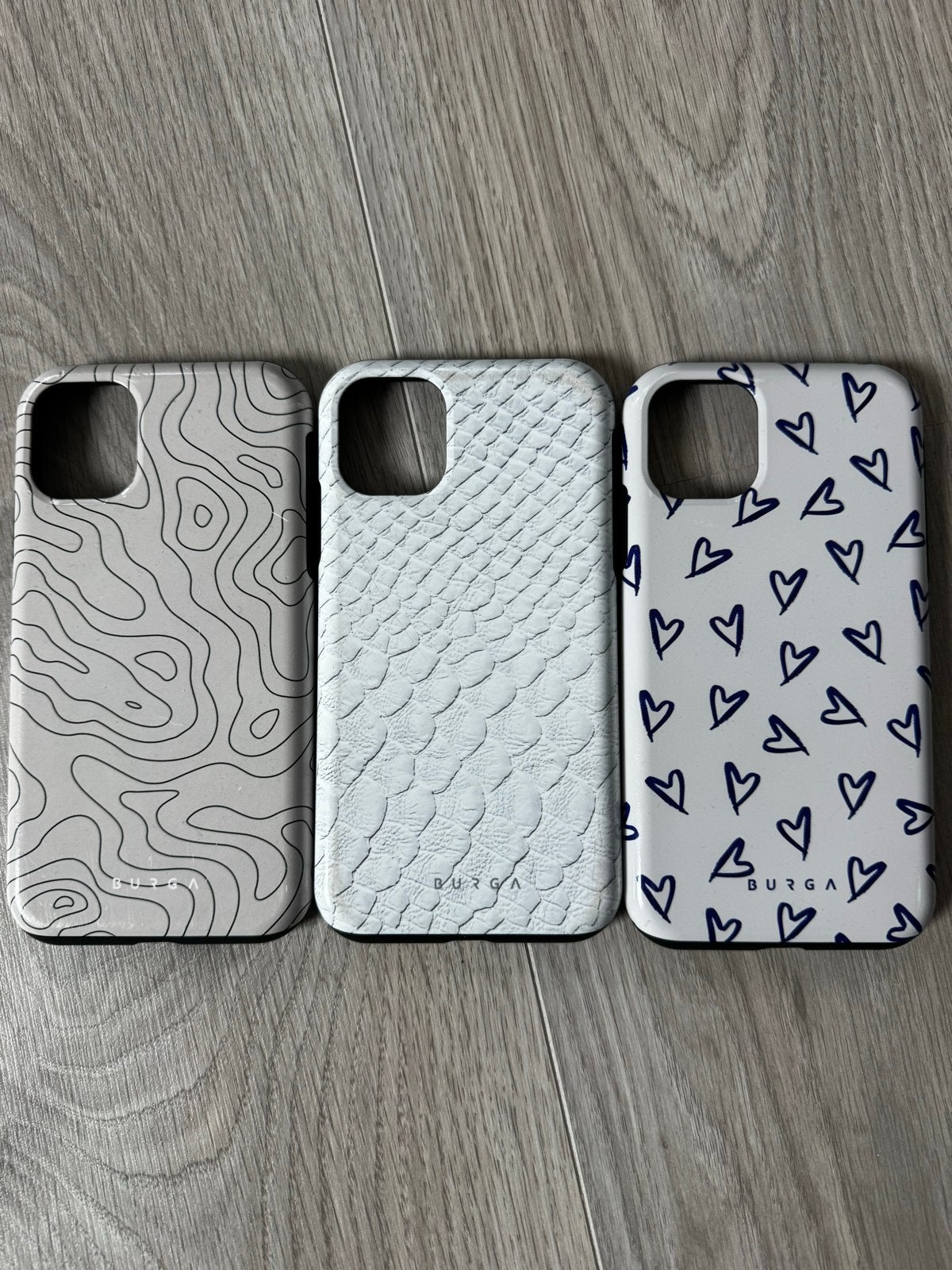 3 originele BURGA hoesjes voor iPhone 11, Ophalen, IPhone 11, Hoesje of Tasje, Zo goed als nieuw