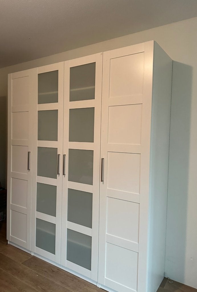 Ikea pax kledingkast Pax kastenwand wit compleet 200 x 236, Ophalen, Met lade(s), 200 cm of meer, Minder dan 100 cm