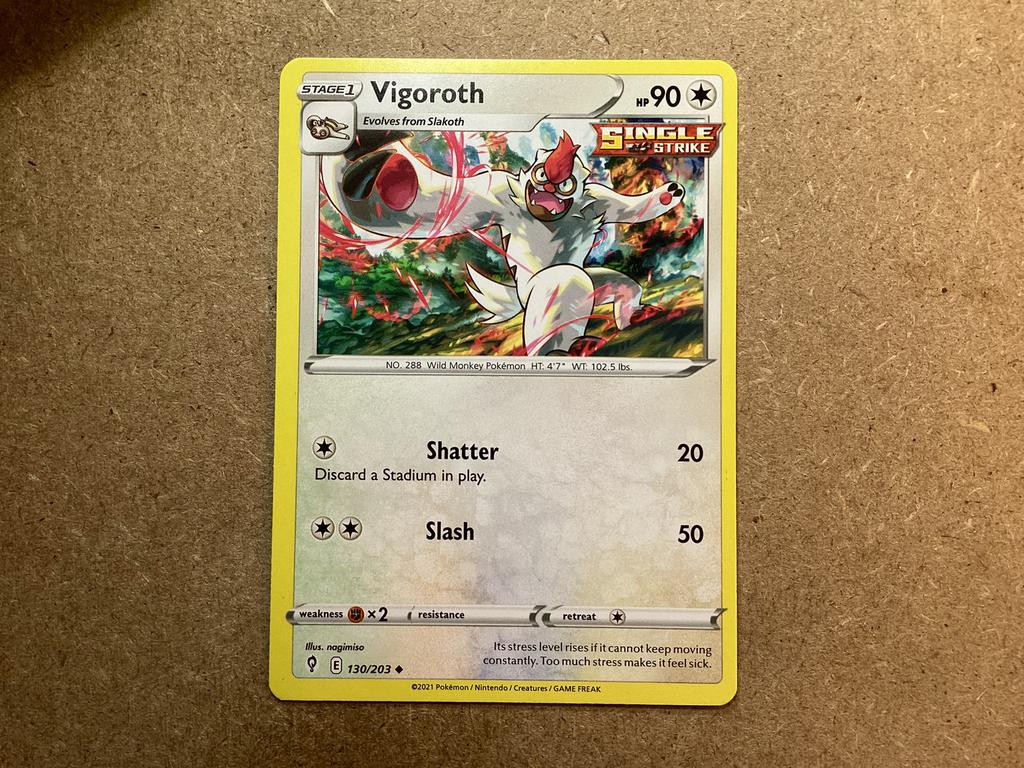 1x Vigoroth [EVS 130/203] (Excellent), Ophalen of Verzenden, Zo goed als nieuw, Losse kaart