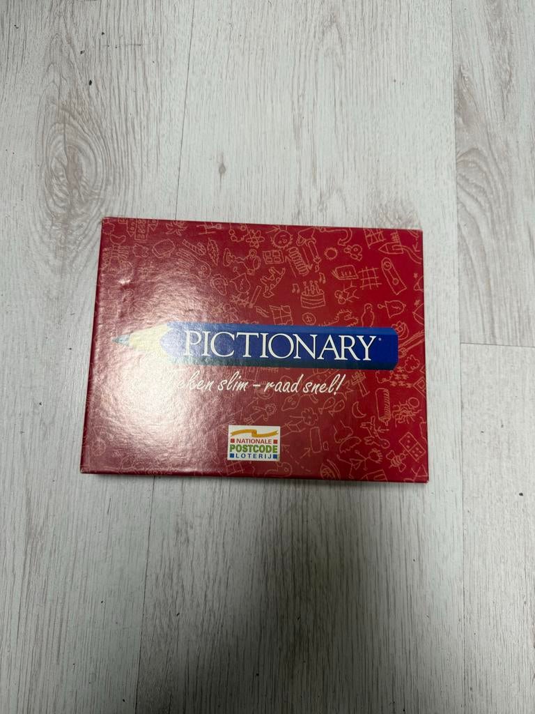 Pictionary Bordspel - Nationale Postcode Loterij Editie, Drie of vier spelers, Ophalen of Verzenden, Gebruikt