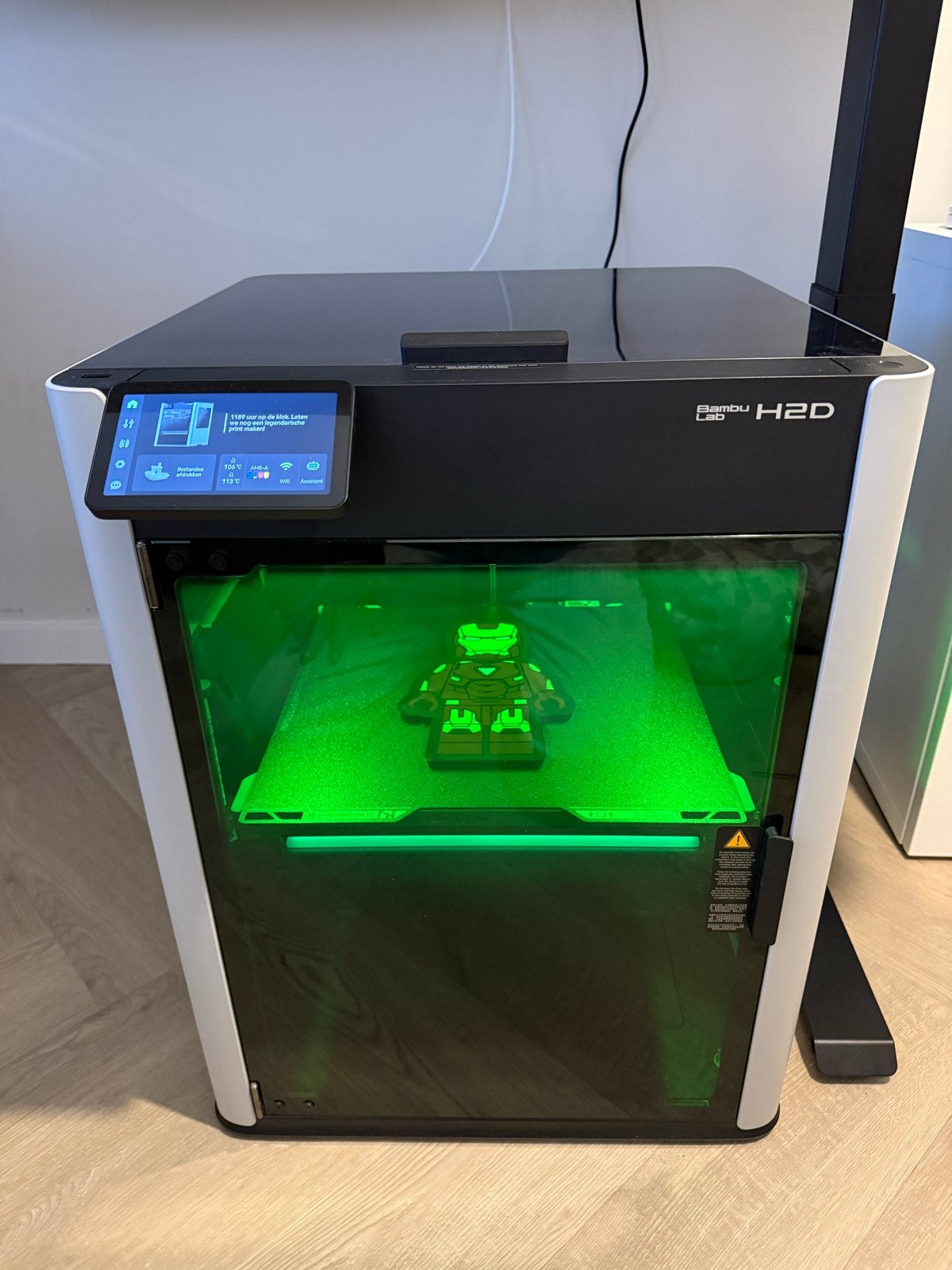 Bambu Lab H2D + 10W Laser, AMS & 1 jr GARANTIE, Ophalen, Ingebouwde Wi-Fi, Zo goed als nieuw, Filament