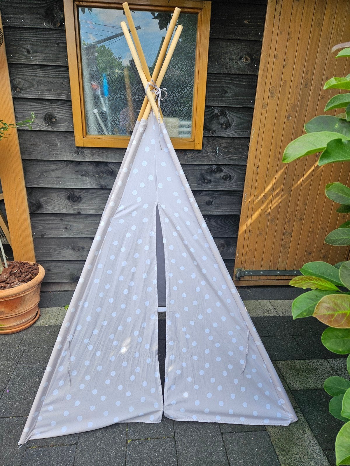 Leuke tipi tent met stippen, Kinderen en Baby's, Ophalen, Gebruikt, Hout