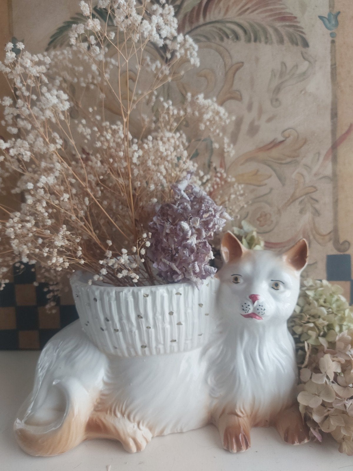 Grote vintage Bassano Majolika planter, KAT, Italië, gemerkt, Ophalen of Verzenden