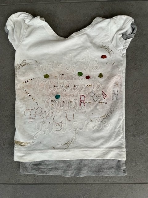 Muy Malo T-shirt maat 140, Ophalen of Verzenden, Zo goed als nieuw, Meisje, Shirt of Longsleeve