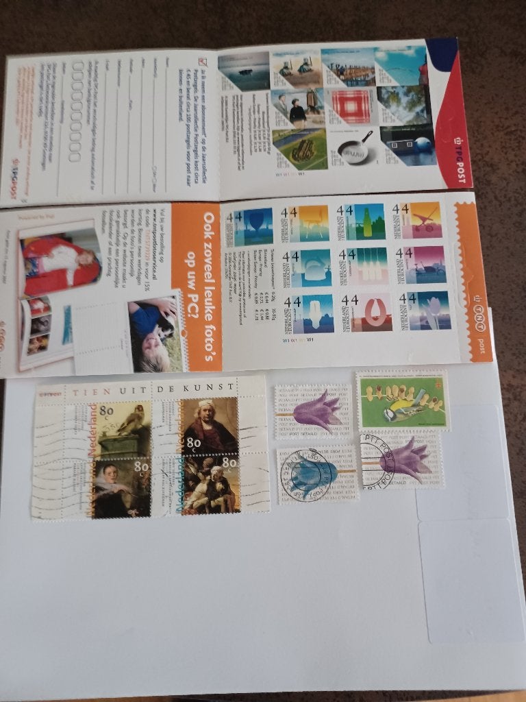 2 Kaartjes "10 voor Nederland" plus incl. porto, Ophalen of Verzenden, Na 1940, Postfris