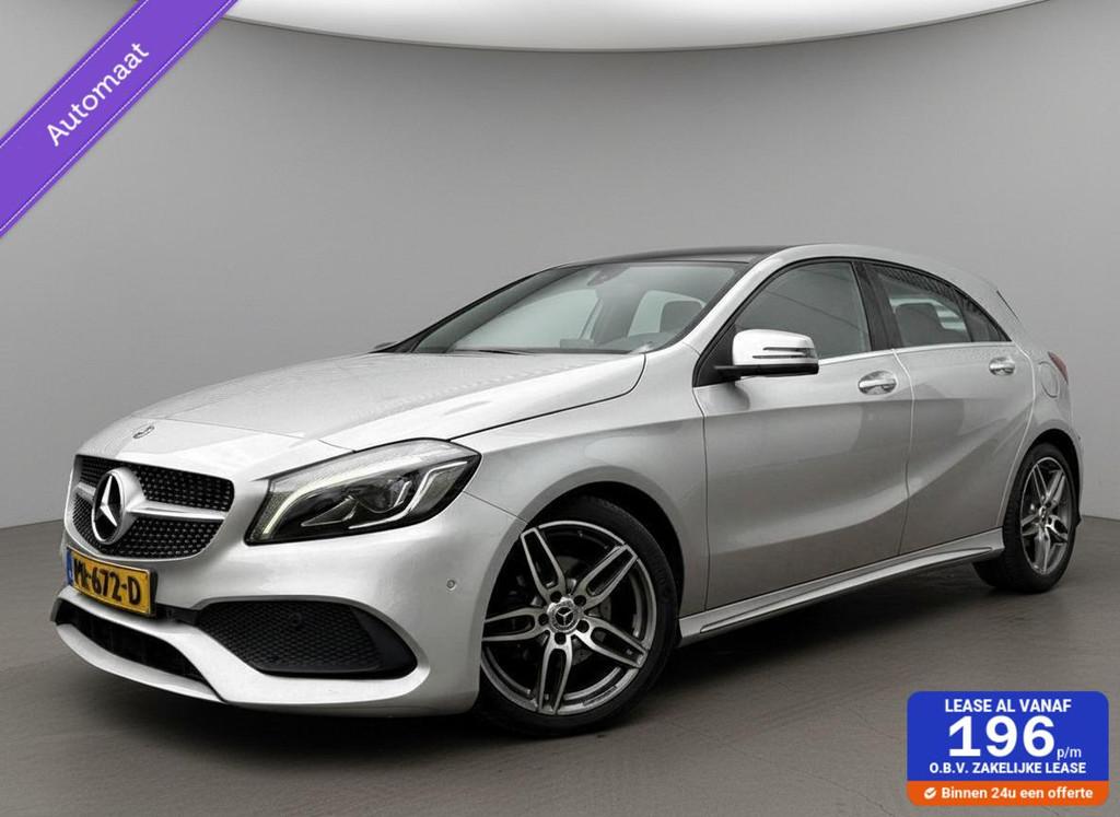 Mercedes A-klasse A180 AMG Aut Cruise Navi Facelift Model NL, Auto's, Gebruikt, 4 cilinders, Leder en Stof, 122 pk