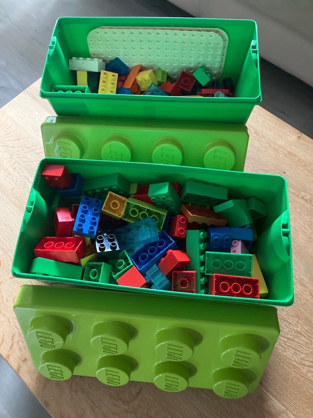 Grote partij LEGO blokken in handige opbergboxen, Ophalen, Gebruikt, Lego, Inclusief accessoires