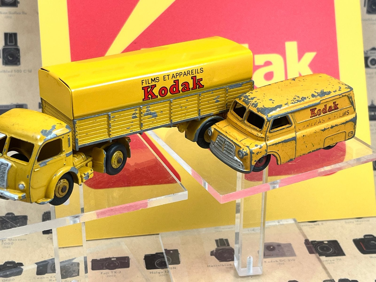 Vintage Dinky Toys Kodak Vrachtwagen en Bestelwagen Set, Ophalen of Verzenden, Gebruikt, Truck, Overige merken