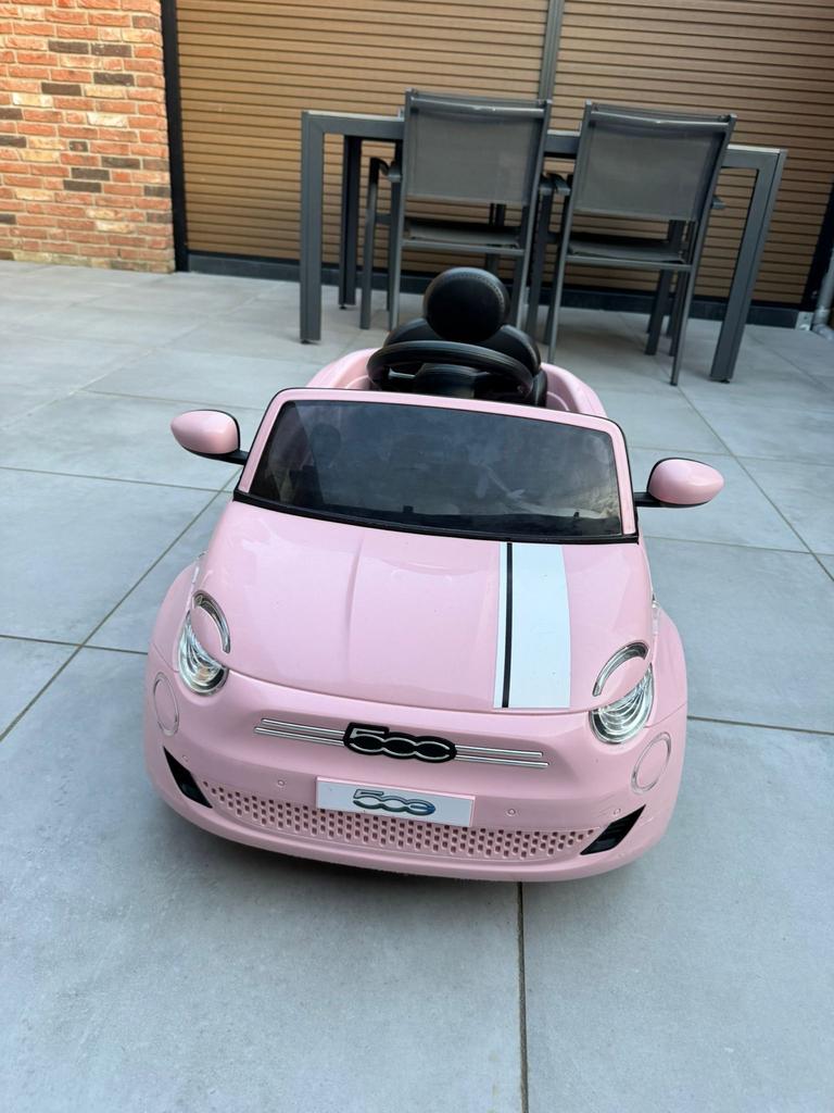 TURBO CHALLENGE FIAT 500e Elektrische Kinderauto Roze, Ophalen of Verzenden, Gebruikt