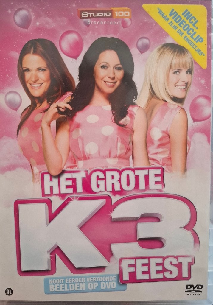 K3 Het Grote K3 Feest DVD - Krasvrij, Show, Inclusief DVD, Alle leeftijden, Zo goed als nieuw