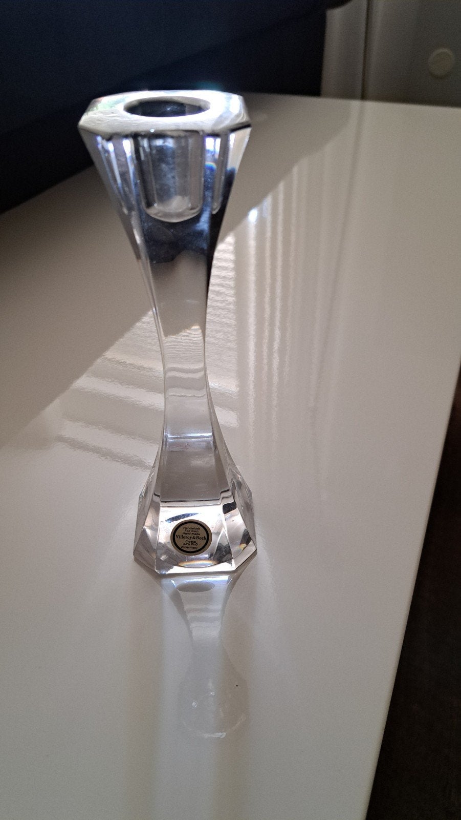 Mooie kandelaar Villeroy & Boch Kristal, Ophalen of Verzenden, Kandelaar, Villeroy & Boch