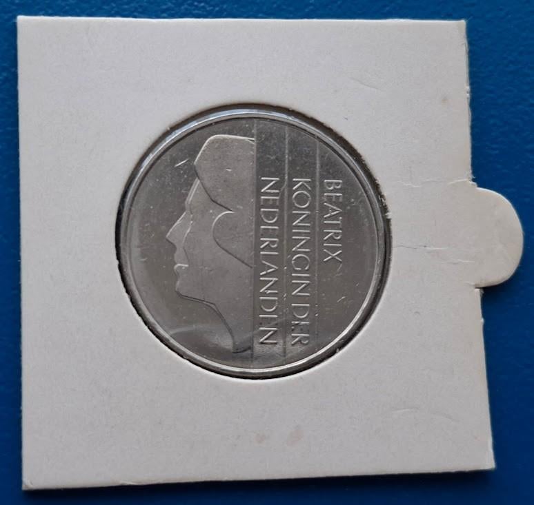 2 1/2 gulden 1992 - Beatrix in munthouder, Postzegels en Munten, Munten | Nederland, Verzenden, Koningin Beatrix, 2½ gulden, Losse munt