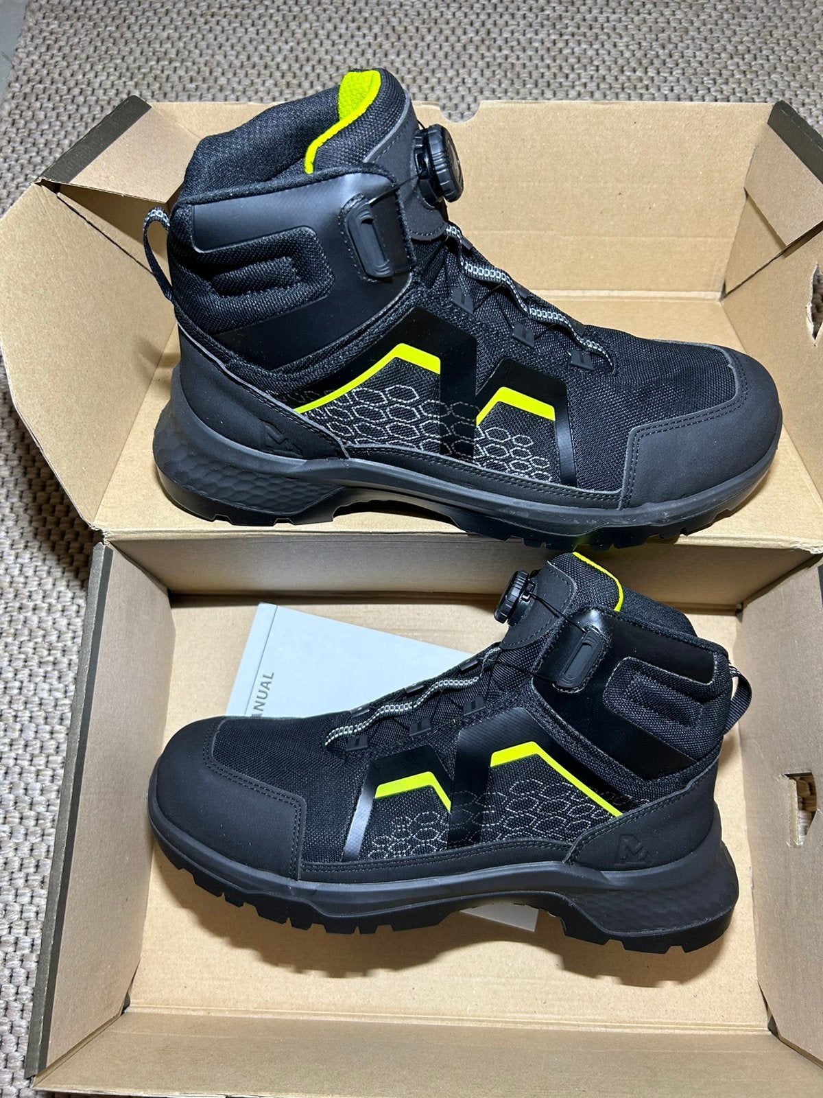 Nieuwe lichtgrwicht Emma werkschoenen mt 42 met BOA sluiting, Verzenden, Zwart, Nieuw, Werkschoenen