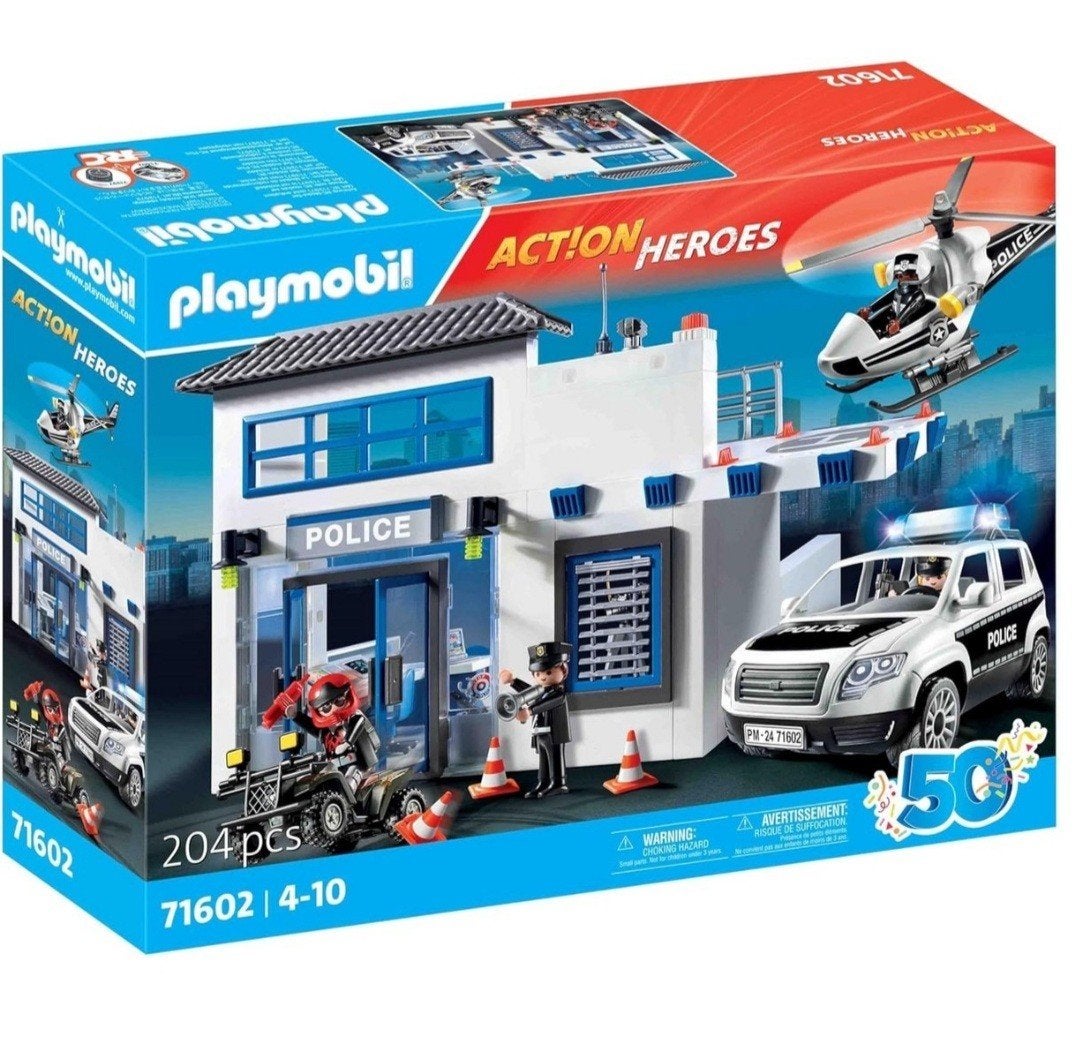 playmobil politie action heroes 71602, Kinderen en Baby's, Speelgoed | Playmobil, Ophalen, Gebouw, Complete set, Zo goed als nieuw