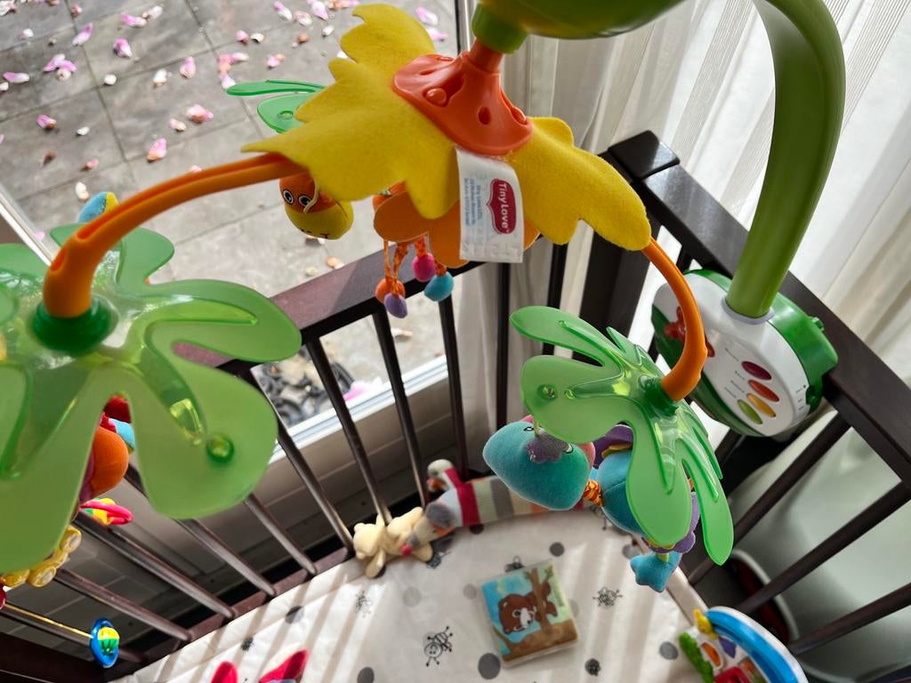Tiny Love Muziek Carrousel Mobiel voor Babybedje of Box, Kinderen en Baby's, Speelgoed | Babyspeelgoed, Zo goed als nieuw, Mobiel