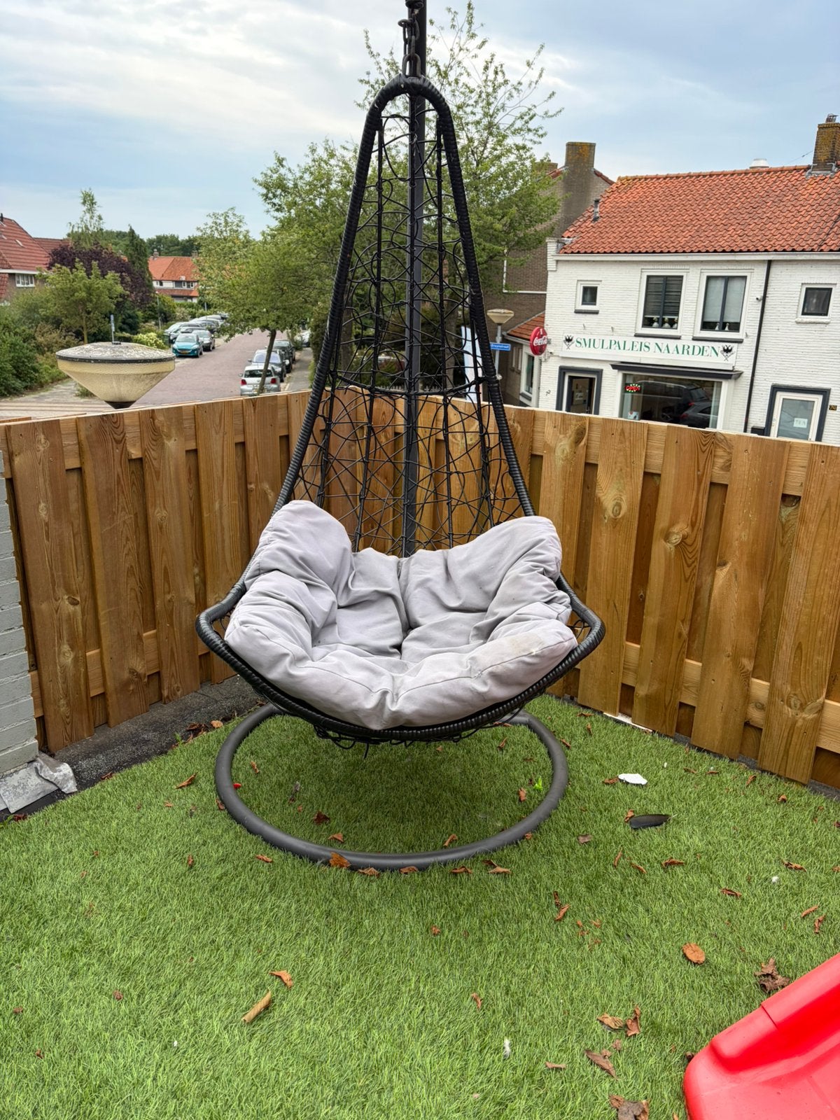 Ei stoel, Tuin en Terras, Tuinstoelen, Ophalen, Gebruikt, Kunststof
