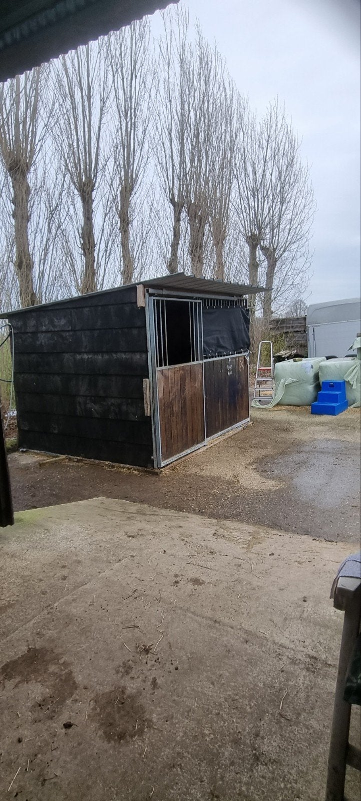 buitenstal, schuilstal, buitenbox pony, 1 paard of pony