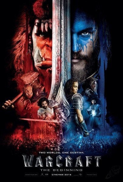 WARCRAFT  :  THE   BEGINNING      filmposter., Rechthoekig Staand, Verzenden, Nieuw, A1 t/m A3