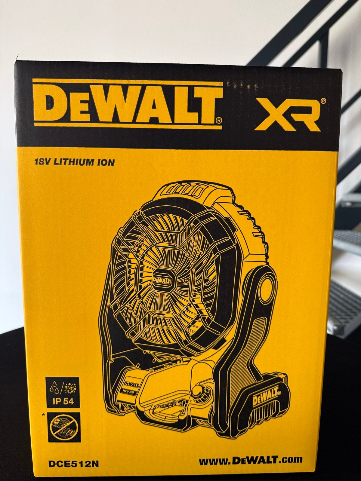 Dewalt DCE512N 18V XR Ventilator - Nieuw in doos, Ophalen, Nieuw, Vloerventilator