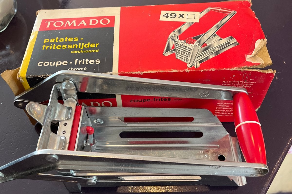 Vintage Tomado Patat snijder  - Verchroomd, Ophalen of Verzenden