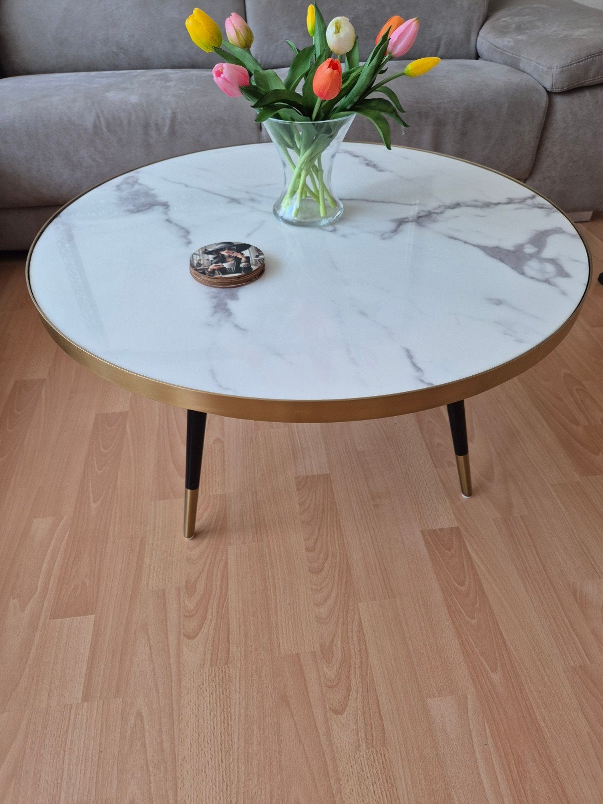 Richmond salontafel Delia, 50 tot 100 cm, Rond, Minder dan 50 cm, 50 tot 100 cm