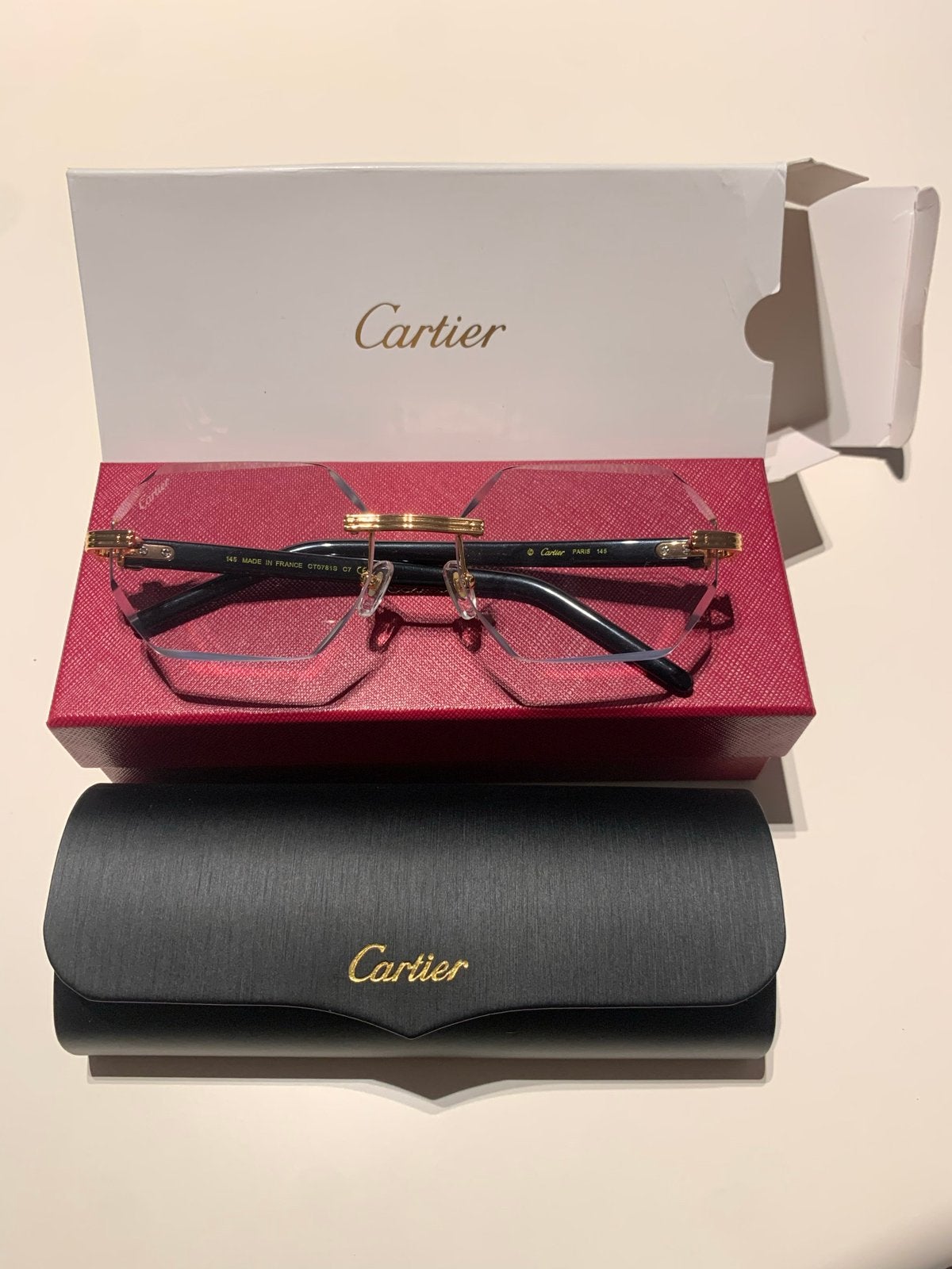 Cartier brilmontuur - Zo goed als nieuw, Overige merken, Wit, Nieuw, Ophalen of Verzenden