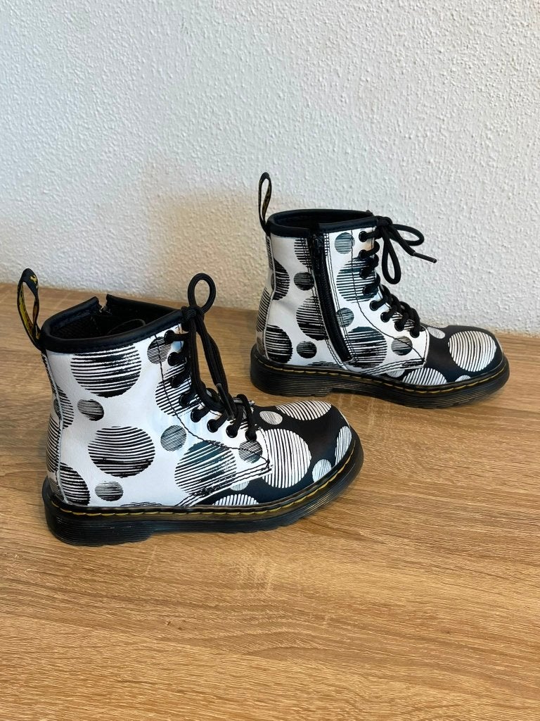 Dr. Martens Polka Dot maat 28 met handige zij rits, Gebruikt, Dr. Martens, Meisje, Schoenen