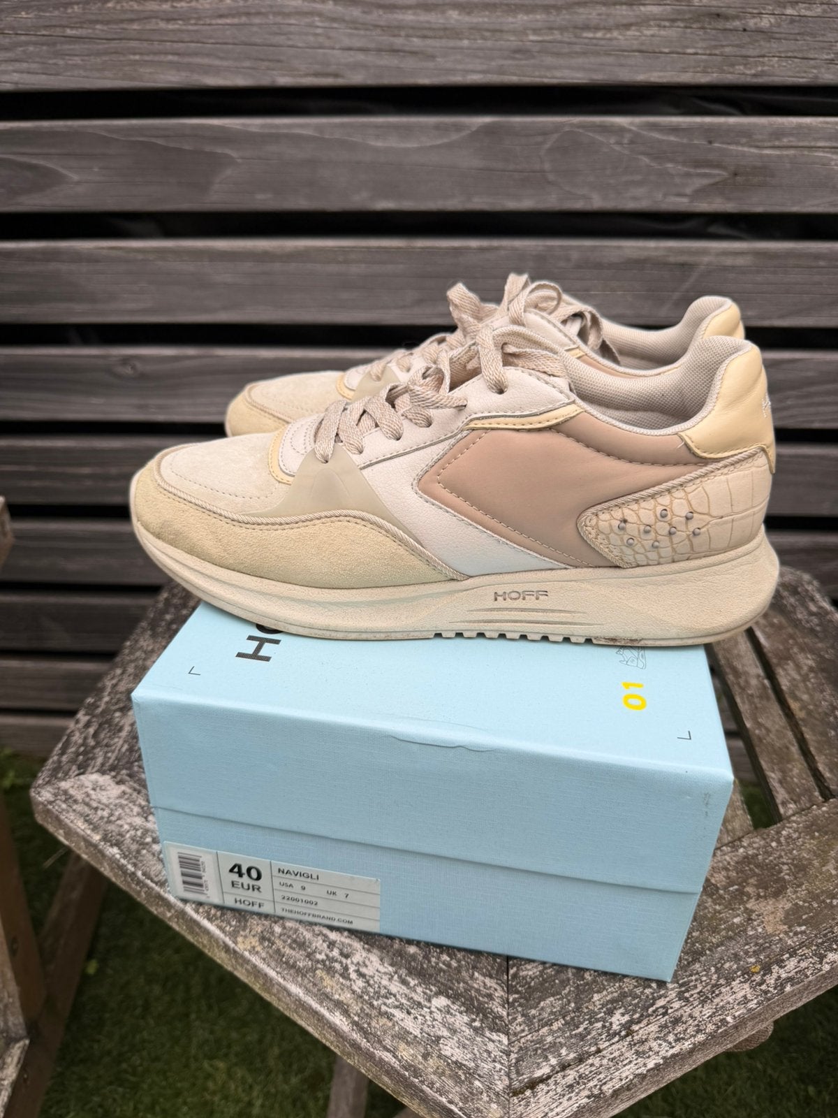 Hoff sneakers maat 40, Verzenden, Beige, Sneakers of Gympen, Gedragen