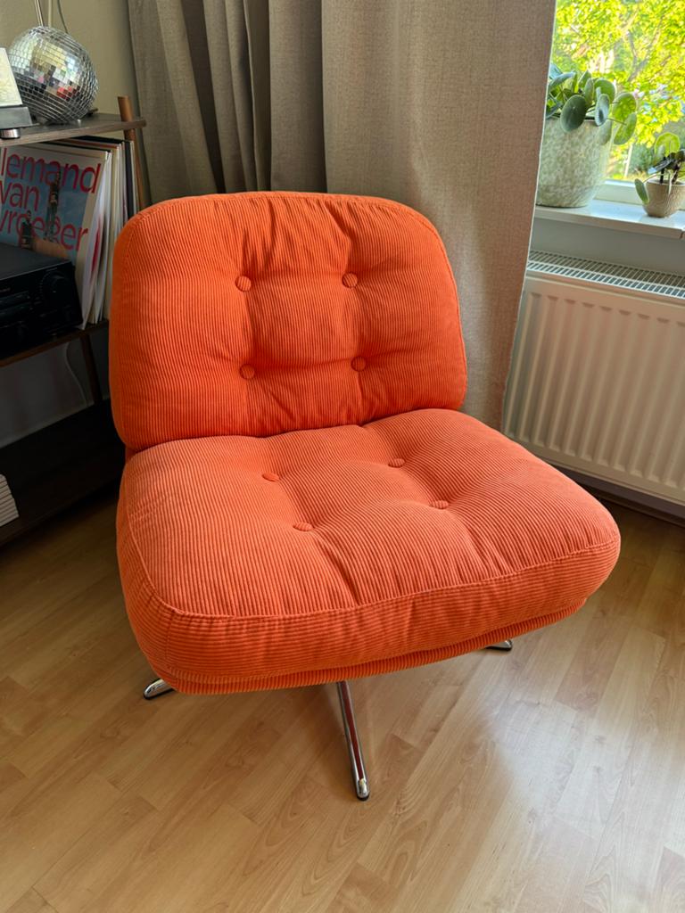 IKEA DYVLINGE draaistoel oranje - Zo goed als nieuw, Huis en Inrichting, Ophalen, Overige kleuren, Zo goed als nieuw, Eén