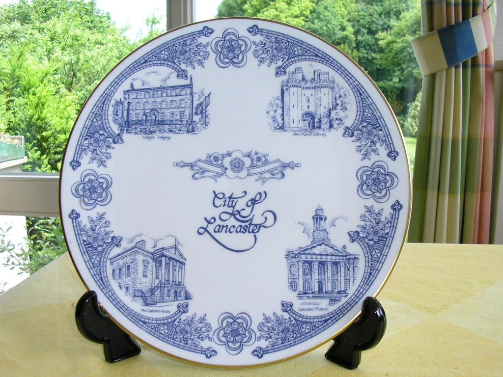 Porseleinen bord van The City of Lancaster, Ophalen of Verzenden