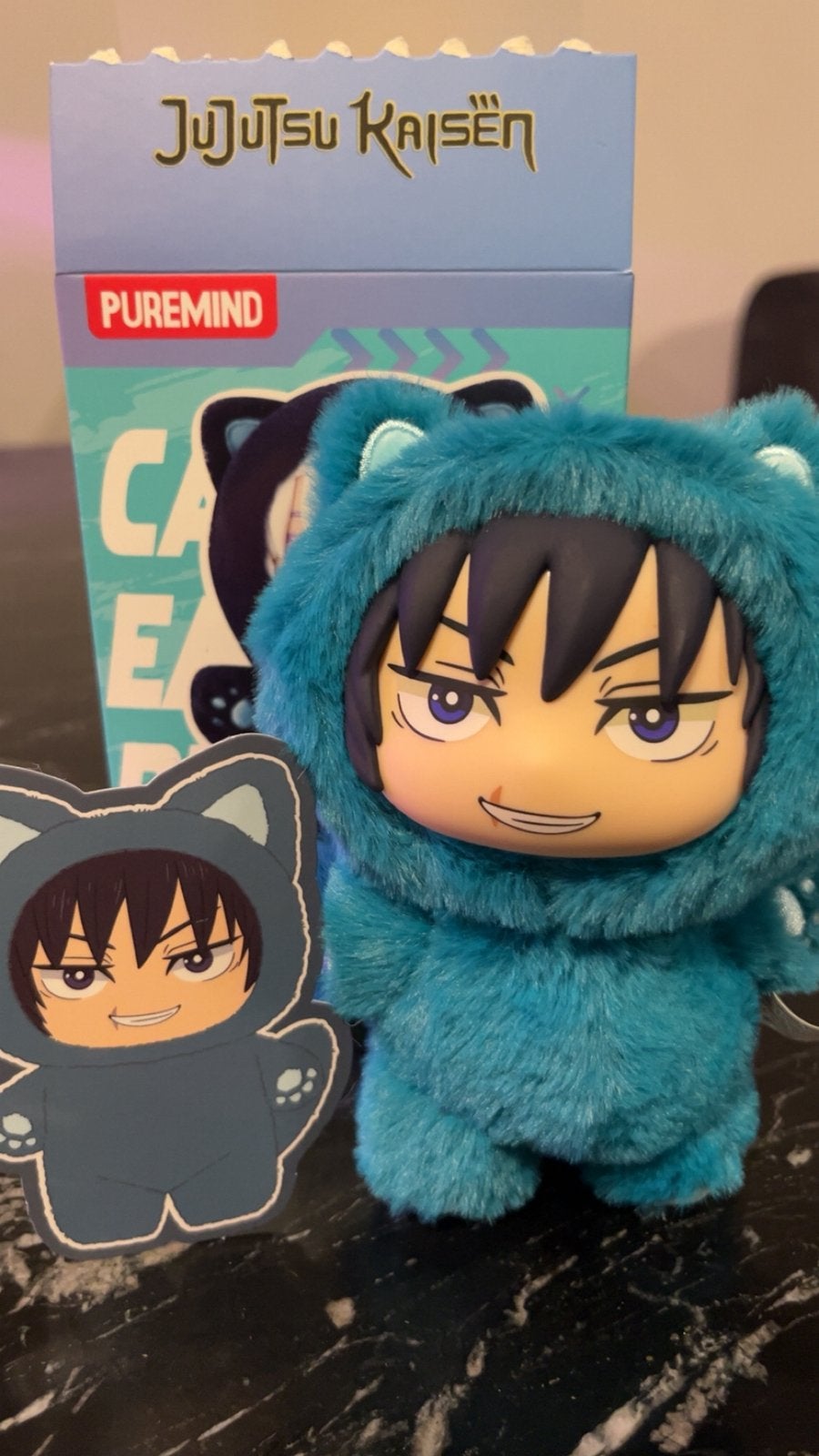 Jujutsu Kaisen cat ear plushie Toji, Ophalen of Verzenden, Zo goed als nieuw