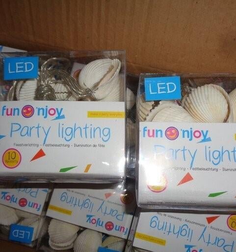 PARTIJ LED FEESTVERLICHTING SCHELPEN, ., Nieuw, Ophalen of Verzenden, .