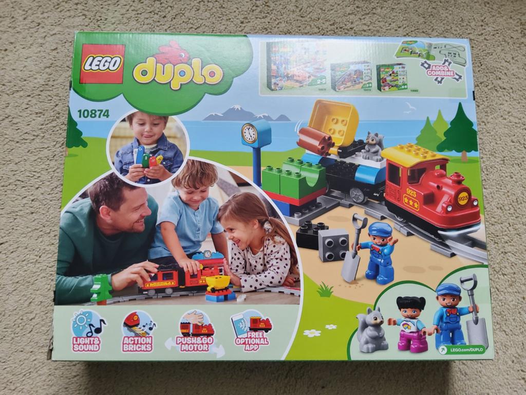 LEGO Duplo Stoomtrein 10874 - zo goed als nieuw., Compleet, Overige thema's, Ophalen of Verzenden, Zo goed als nieuw