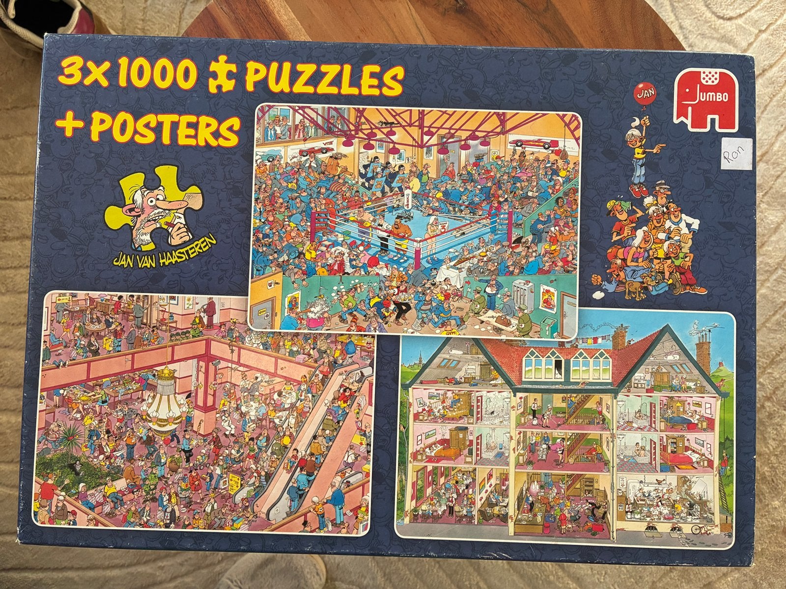 Jan van Haasteren puzzels 10x 1000 stukjes– 7 dozen – partij