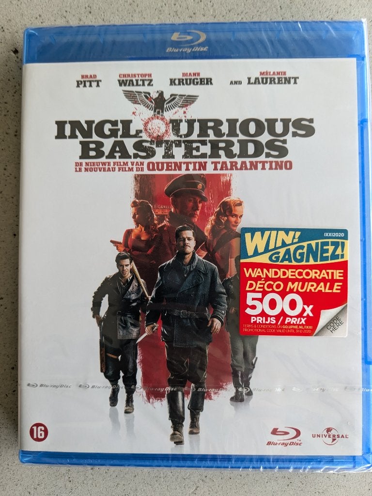 Inglourious Basterds Blu-ray NLO BR34049, Cd's en Dvd's, Blu-ray, Nieuw in verpakking, Ophalen of Verzenden