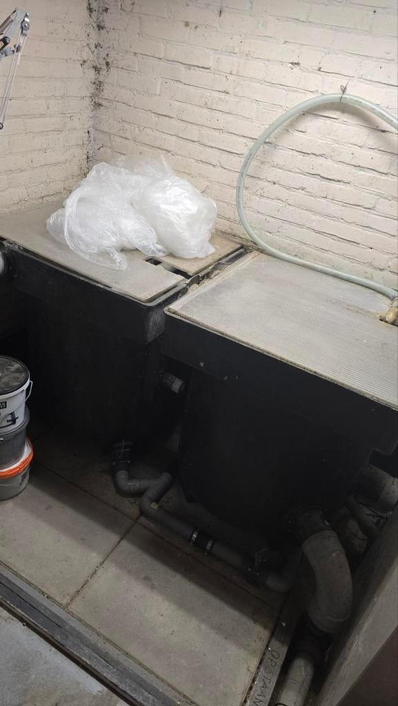 Koi Vijverfilter met Japanse matten en bewegend bed, Ophalen, Gebruikt